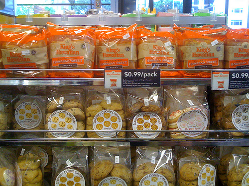 King's Hawaiian Sweet Bread and Isabella's Cookies at Famima