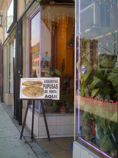Salvadoran Pupusas at Olocuilta Pupuseria in Koreatown, LA