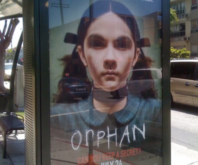 Orphan on Bus Shelter - 2009