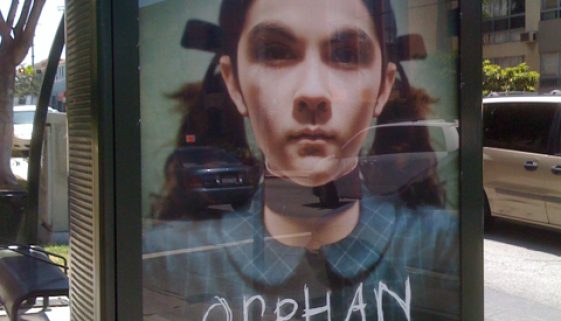 Orphan on Bus Shelter - 2009