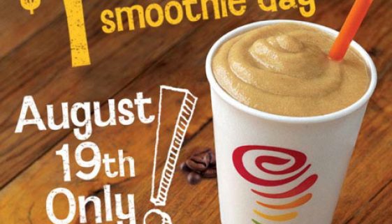 Coffee and Tea Smoothie Day at Jamba Juice