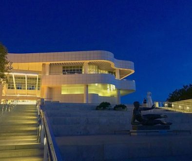 Getty Center lit at night