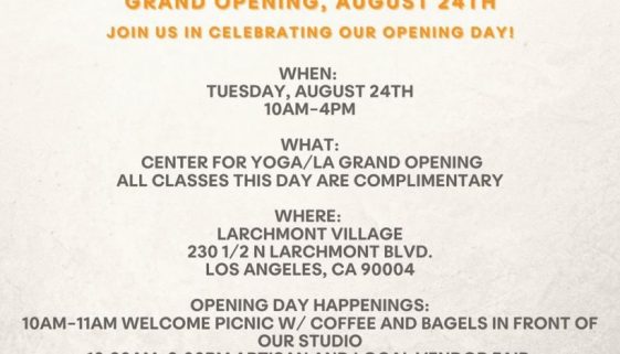 Center for Yoga grand opening