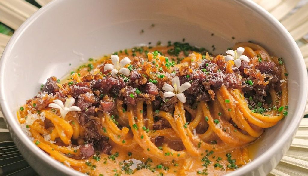 Pinoy-style Sweet Spaghetti in LA